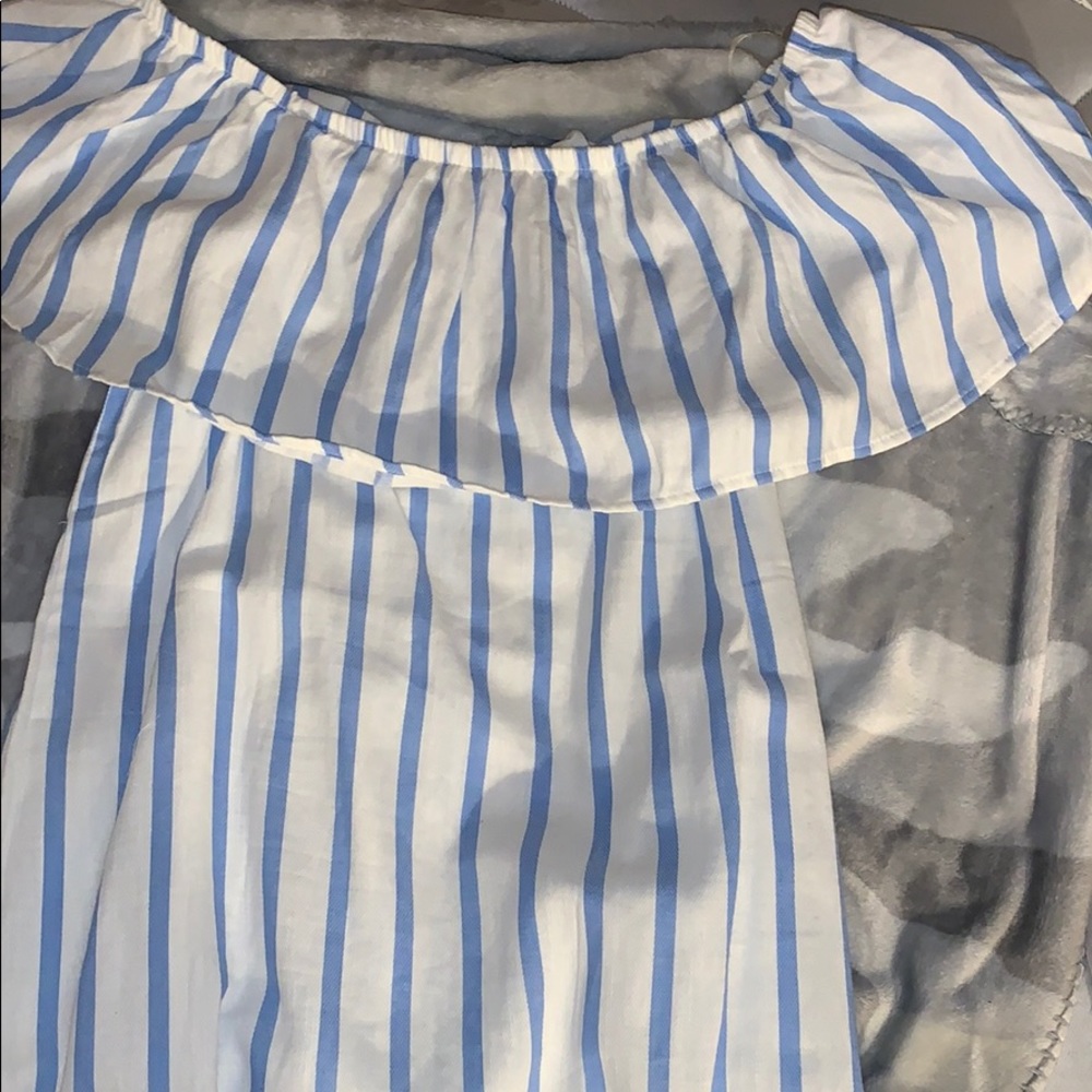 A striped loose dress